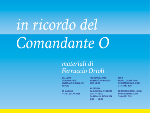 Il viaggio del Comandante O nelle opere di Ferruccio Orioli